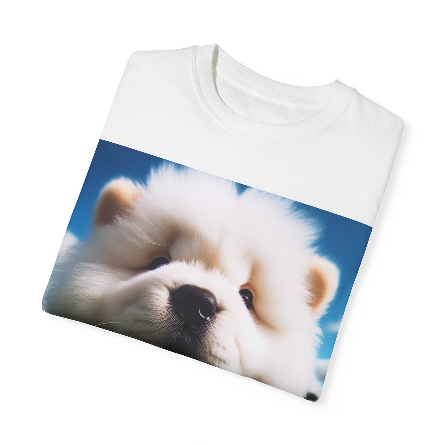 Happy Puppy Unisex Garment-Dyed T-Shirt - Cute Pet Lover Tee