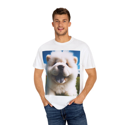 Happy Puppy Unisex Garment-Dyed T-Shirt - Cute Pet Lover Tee