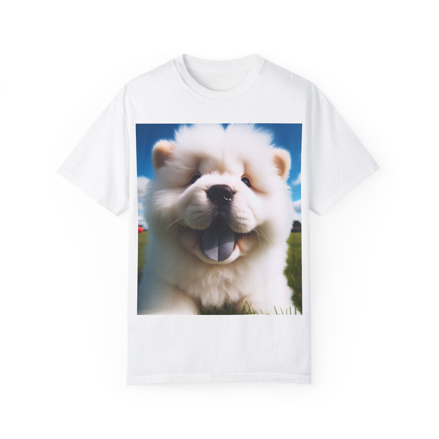 Happy Puppy Unisex Garment-Dyed T-Shirt - Cute Pet Lover Tee